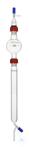 Flash-Chromatographiesäule, Säule 400 ml, Lösungsmittelreservoir 500 ml, Durchflussregler mit...