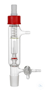 Safety / overpressure valve, cone size 19/26, with stopcock 3 mm, borosilicate glass 3.3