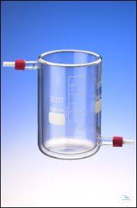 Temp.beaker,glass,PTFE Olive GL14/T-GL600