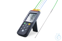 Digital thermometer type 15210, data logger 4 channel, with 2 probes type K...