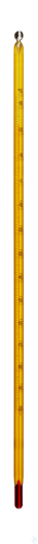 Laboratory thermometer, -10+100:0.5 &deg;C, yel...