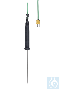 Type K thermocouple to insert with handle; -50 to +200 °C; Sheat-Ø 3,8 mm...