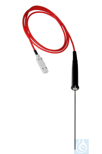 Temperature probe Pt100 Ø 3 x 250 mm with handle, Class A, PHYSICS 0,01 °C...