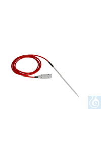 Cable-probe Pt100 Ø6x350 mm, glass, class A, cable 5 meters, PHYSICS 0,01°C Laboratory resistance...