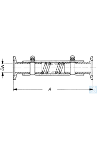 PVC slang met ingevoegde spiraal, KF DN 16/500 mm PVC slang met ingevoegde...
