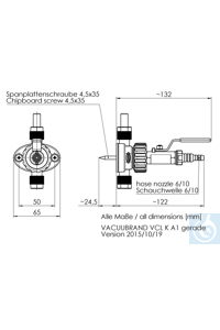 VACUU·LAN® Absperrmodul VCL K A1 Anschlusselement A1, M35 x 1,5 bestehend aus A1