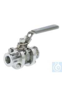 Ball valve VKE 16, stainless steel, KF DN 16 Ball valve VKE 16 --- ---...