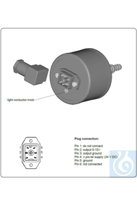 Druckaufnehmer VSP 3000 Pirani mit Signalausgang 0-10V, mit Stecker am Gehäuse