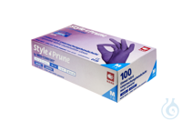 neoLab® Nitrile disposable gloves plum, size XS, 100 pcs/box