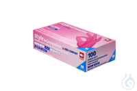 neoLab® disposable nitrile gloves pomegranate, size XS, 100 pcs/box