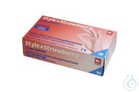 neoLab® Nitrile disposable gloves strawberry, size L, 100 pieces/box