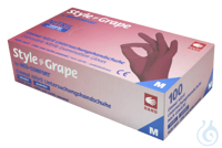 neoLab Gants nitrile jetables Raisin (Grape), taille S, 100 pièces/boîte