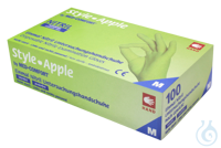 neoLab gants nitril jetables pomme (Apple), taille XS, 100 pièces/boîte