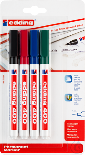neoLab&reg; 400 Permanentmarker, 4er Set, Stric...