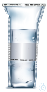 Whirl-Pak® plastic bag with labeling field, self-standing, 75 x 185 mm, sterile,