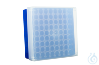 neoLabLine neoBox 81 plus, Kryobox,133x133x53 mm (L x B x H), Unterteil blau, De