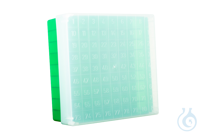 neoLabLine neoBox 81 plus, Kryobox,133x133x53 mm (L x B x H), Unterteil grün, De