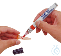 neoLab® Filzschreiber mit Lackfarbe, rot Filzschreiber mit schnell trocknender Lackfarbe, zur...