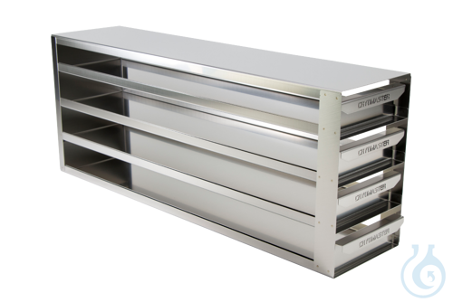 Cryomaster® Schrankeinschub mit Griffkante für 16 Kryoboxen bis 136x136x53 mm 4 