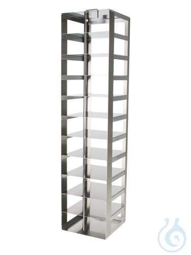 Cryomaster® Truhengestell mit Klappgriff und Sicherungsstab für 13 Boxen bis 136