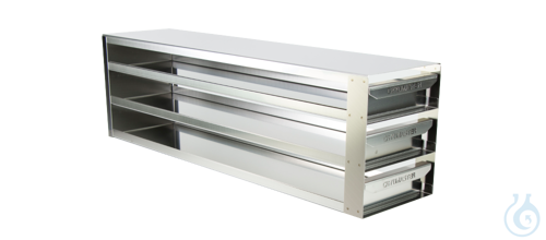 Cryomaster® Schrankeinschub mit Griffkante für 12 Kryoboxen bis 136x136x53mm, 4 