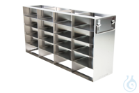 Cryomaster® Schrankgestell mit Klappgriff für 24 Kryoboxen bis 136x136x53mm, 4 t