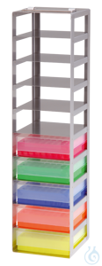Cryomaster® Truhengestell mit Klappgriff für 14 Boxen bis 136x136x53mm, BxTxH=14