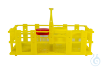 neoLabLine Multifunktionsrack für Container mit Durchmesser 50 mm, 8 Plätze, gel