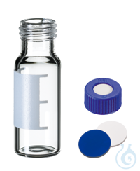neochrom® HPLC/LC-MS zert. 2 ml Schraubfläschchen, Klarglas, mit Schriftfeld,...