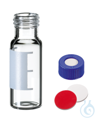 neochrom® HPLC/LC-MS zert. 2 ml Schraubfläschchen, Klarglas, mit Schriftfeld, Ge