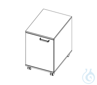 labtable Rollcontainer, 1 Tür rechts, 430x585x655 labtable Rollcontainer, 1...