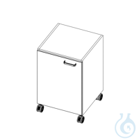 labtable mobiler Unterschrank, 1 Tür, inkl. 1 Einlegeboden, Scharniere rechts, 5