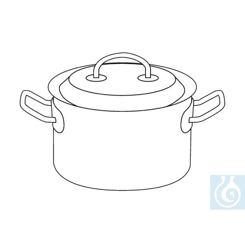 neoLab&reg; Edelstahl-Topf 7 l, mit Deckel, 24 ...