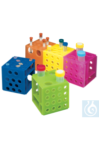 neoLab® Kombi-Kubus Gestell für Röhrchen, 5 Stk/Pack Eines für alle! Dieses vielseitige Gestell...