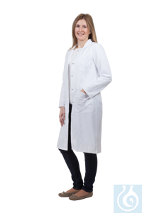 neoLab® Women's coat, lapel collar, 50 % CO / 50 % PES, size 44
