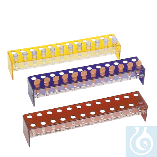 neoLabLine Acryl-Gestelle 2 x12 Loch, blau fuer...
