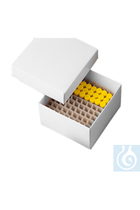 neoLabLine Kryobox beschichtet aus Karton, weiß, 136x136x20 mm Die neoLab Kryobox für PCR-Gefäße...