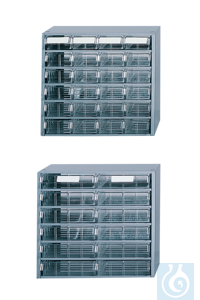 neoLab® magazijn voor kleine onderdelen met 60 laden 175 x 55 x 37 mm Deze tijdschriften kunnen...