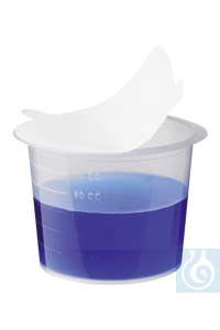 neoChoice Becher aus PP, 100 ml, mit Selbstklebedeckel, 100 Stck./Pack Graduierte, transparente...