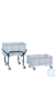 neoChoice Behälter-Rollwagen ABS-Kunststoff, für Wannen 60 x 40 cm Transportroller für alle...