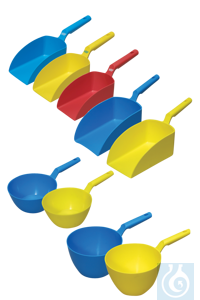 8Artikelen als: neoLab&reg; Handschep, klein, 545 mm lg., rood Rode emmer voor gebieden met...