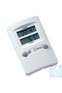 neoLab® Thermo-/Hygrometer, Max./Min. functie -10°C/+60°C Elektronische thermometer en hygrometer...