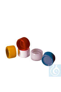 neoLab® Schraubverschlüsse für Reaktionsgef., weiß, 1.000 St./Pack Schraubverschlüsse mit...