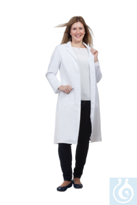 neoLab® Women's coat 102 cm long, 100 % cotton, size 38