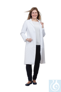 neoLab® lab coat for ladies 102 cm lg., 100 % BW, size 46