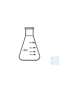 neoChoice Erlenmeyer-Kolben, Borosilikatglas, Enghals, 2000 ml, 6 St./Pack Borosilikatglas 3.3mit...