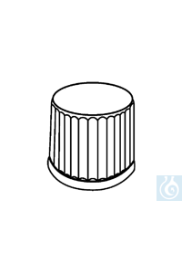 neoLab® Schraubkappen GL 14 aus PP, geschlossen, grün, 10 Stck./Pack Schraubkappen aus PP,...