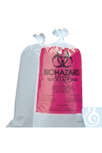 neoLab® Biohazard-Autoklaviersäcke 61 x 91 cm, PP, 100 St./Pack Autoklaviersäcke aus PP für...