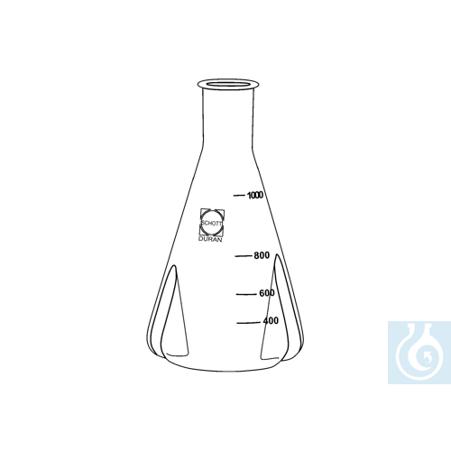 neoLab&reg; Erlenmeyer flask with baffle for st...