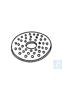 neoLab® Exsikkatorplatten aus Porzellan f. 300 mm Ø Exsikator-Einsatz aus Porzellan mit vielen...